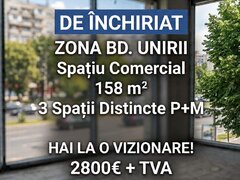 Unirii  Spatiu comercial 158mp - compus din 3 spatii distincte