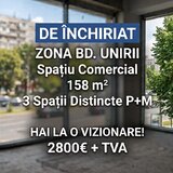 Unirii  Spatiu comercial 158mp - compus din 3 spatii distincte